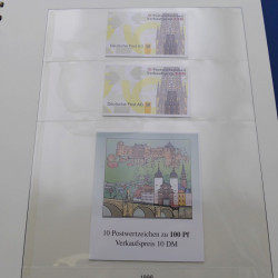 Collection carnets de timbres d'Allemagne RFA 1960-2001 neufs**.
