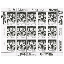 Timbre Marcel Marceau en feuillet de France N°F91 neuf**.