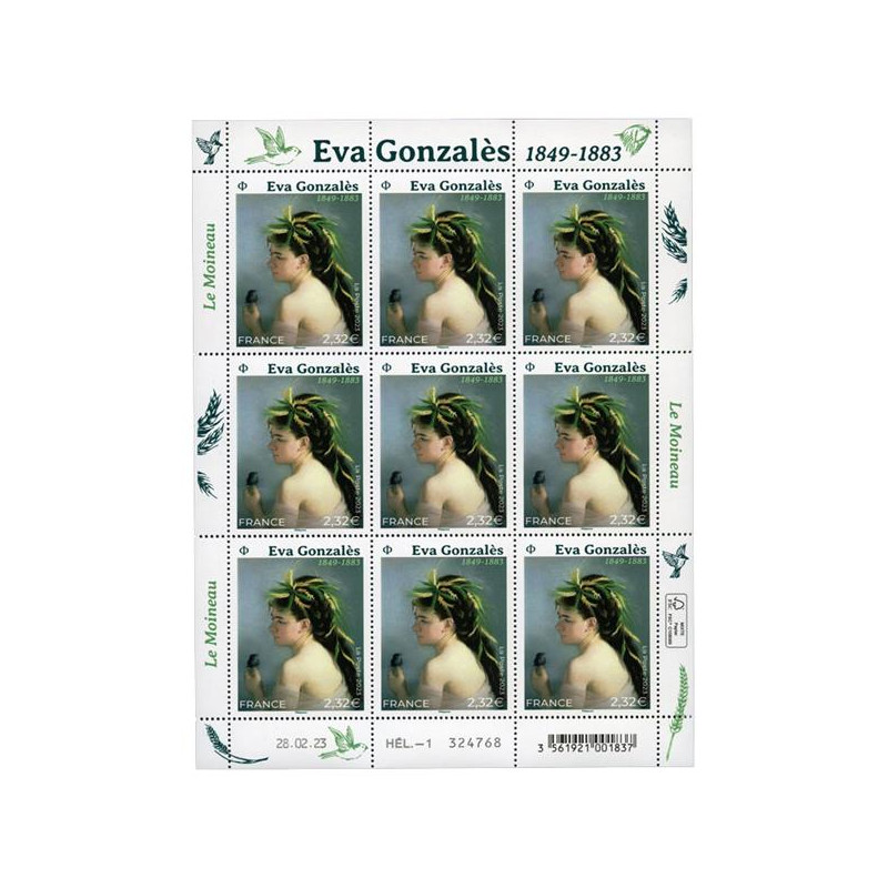 Timbre Le moineau en feuillet de France N°F96 neuf**.