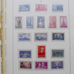 Collection timbres de France 1939-1959 neufs** en album Leuchtturm.