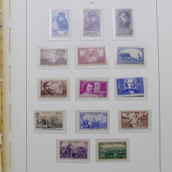 Collection timbres de France 1939-1959 neufs** en album Leuchtturm.