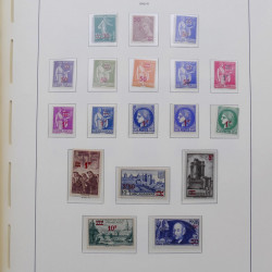 Collection timbres de France 1939-1959 neufs** en album Leuchtturm.