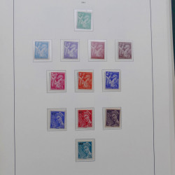 Collection timbres de France 1939-1959 neufs** en album Leuchtturm.