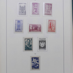 Collection timbres de France 1939-1959 neufs** en album Leuchtturm.