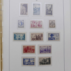 Collection timbres de France 1939-1959 neufs** en album Leuchtturm.