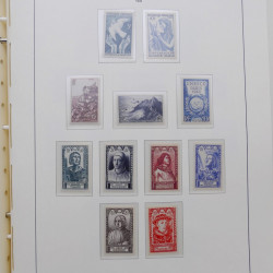 Collection timbres de France 1939-1959 neufs** en album Leuchtturm.