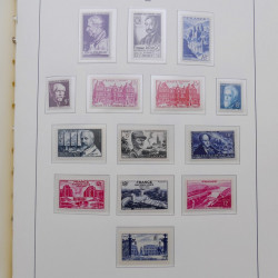 Collection timbres de France 1939-1959 neufs** en album Leuchtturm.