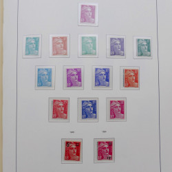 Collection timbres de France 1939-1959 neufs** en album Leuchtturm.
