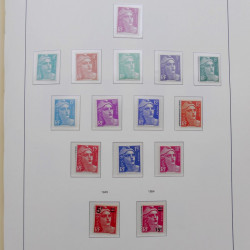 Collection timbres de France 1939-1959 neufs** en album Leuchtturm.