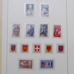 Collection timbres de France 1939-1959 neufs** en album Leuchtturm.