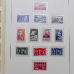 Collection timbres de France 1939-1959 neufs** en album Leuchtturm.