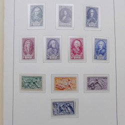 Collection timbres de France 1939-1959 neufs** en album Leuchtturm.