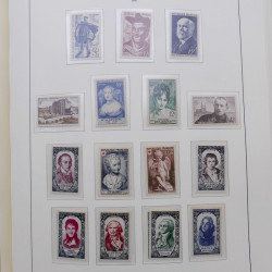 Collection timbres de France 1939-1959 neufs** en album Leuchtturm.