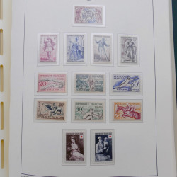 Collection timbres de France 1939-1959 neufs** en album Leuchtturm.