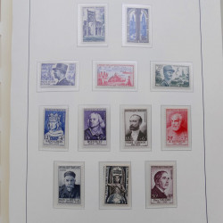 Collection timbres de France 1939-1959 neufs** en album Leuchtturm.