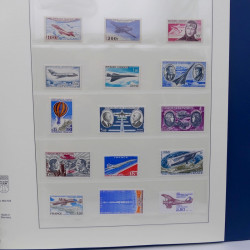 Collection timbres de France fin de catalogue en album Lindner.