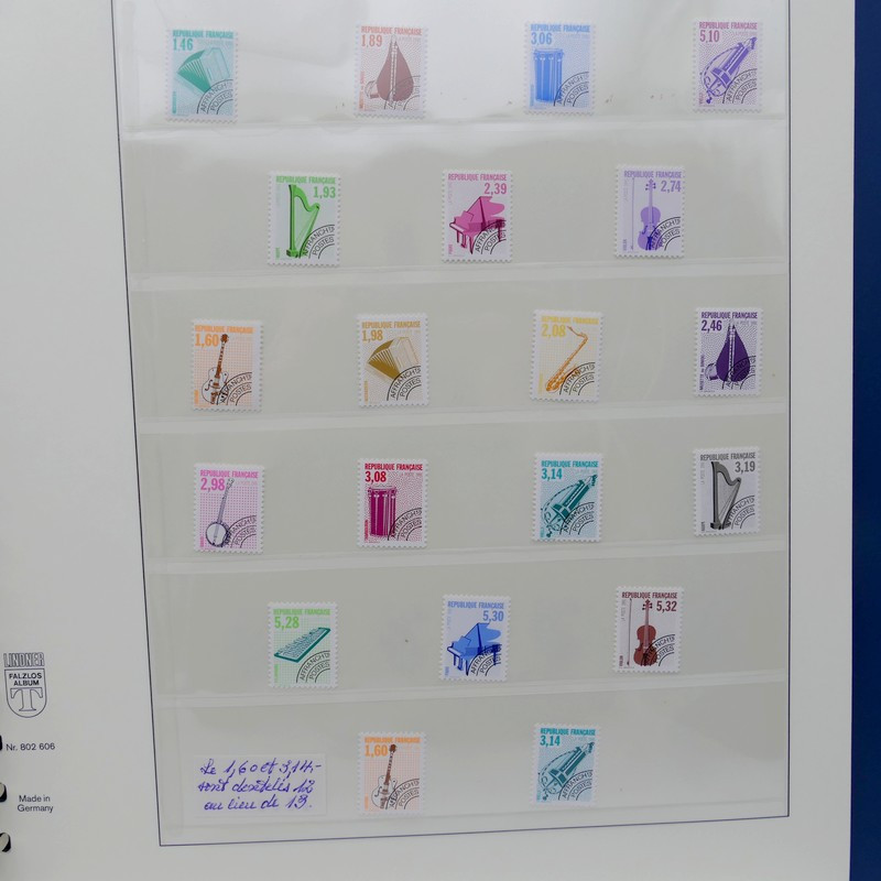 Collection timbres de France fin de catalogue en album Lindner ...