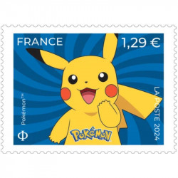 Timbre Pokémon Pikachu en feuillet de France N°F127 neuf**.
