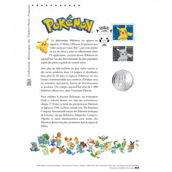 Document philatélique Pokémon Pikachu premier jour d'émission 2024.
