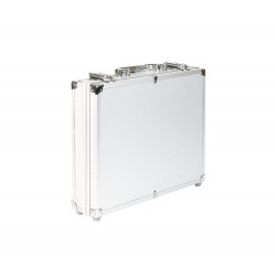 Valise aluminium pour ranger 288 muselets de champagne.
