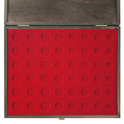 Coffret en bois massif Carus pour une série d'euro.