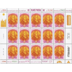 Timbre Blaise Pascal en feuillet de France N°F103 neuf**.