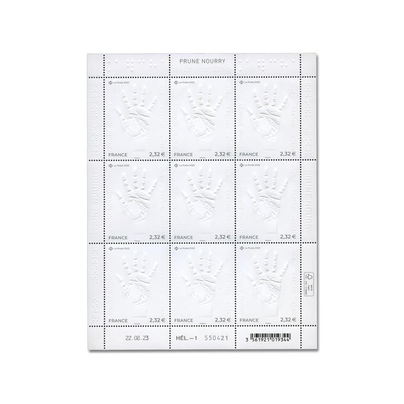 Timbre Prune Nourry en feuillet de France N°F118 neuf**.