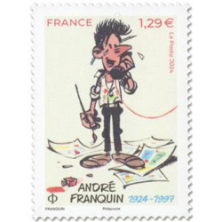 Timbre André Franquin en feuillet de France N°F124 neuf**.