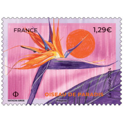 Timbre Oiseau de paradis en feuillet de France N°F125 neuf**.