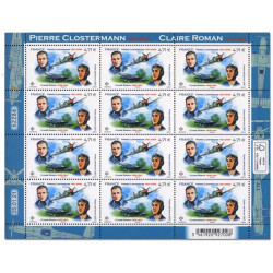 Timbre poste aérienne Roman - Clostermann en feuillet de France N°FA1 neuf**.