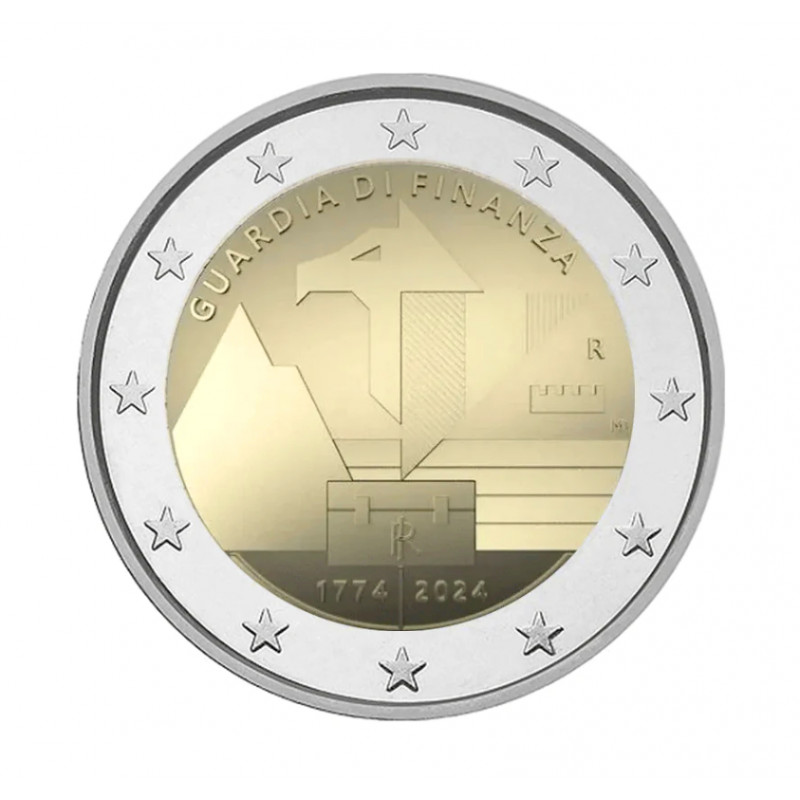 2 euros commémorative Italie 2024 - Garde des Finances.