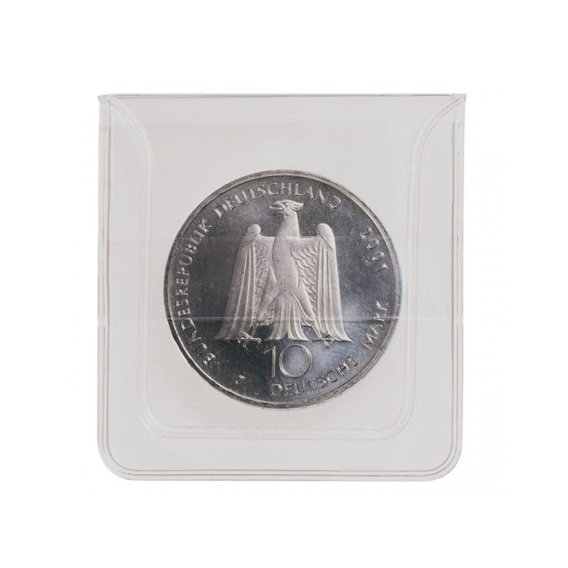 Étuis numismatiques PVC pour monnaies jusqu'à 46 mm - paquet de 500.
