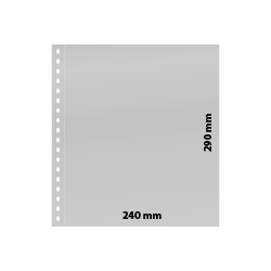 Feuilles transparentes Lindner pour grands documents. (833)