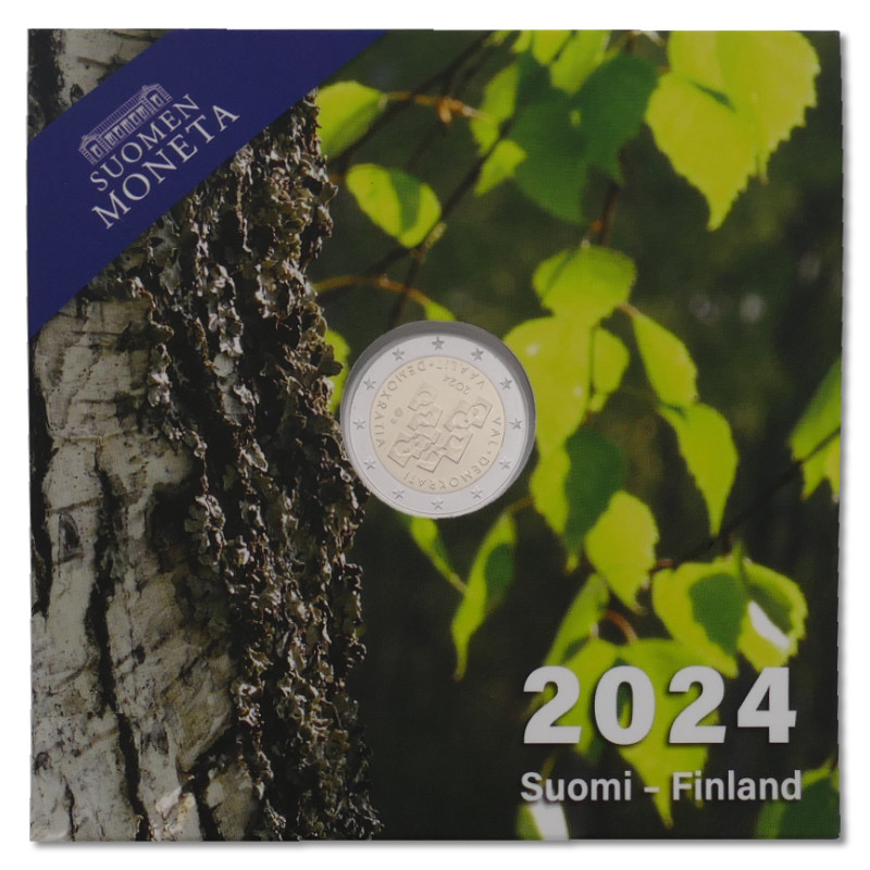 2 euros coffret BE Finlande 2024 - Elections et Démocratie.
