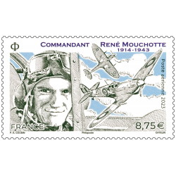 Timbre poste aérienne N°95 René Mouchotte neuf**.