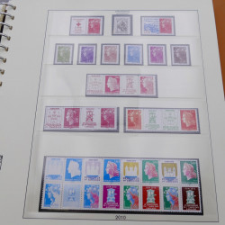 Collection timbres de France 2010 neufs complet en album Lindner.