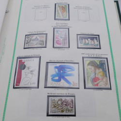 Collection timbres de France 1977-1990 neufs complet en album FO Yvert.