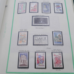 Collection timbres de France 1977-1990 neufs complet en album FO Yvert.