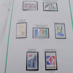 Collection timbres de France 1977-1990 neufs complet en album FO Yvert.