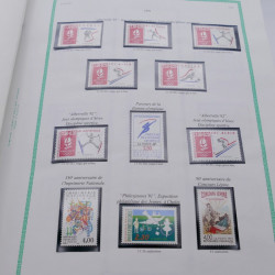 Collection timbres de France 1991-1999 neufs complet en album FO Yvert.