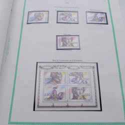 Collection timbres de France 1991-1999 neufs complet en album FO Yvert.