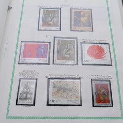 Collection timbres de France 1991-1999 neufs complet en album FO Yvert.