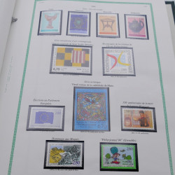 Collection timbres de France 1991-1999 neufs complet en album FO Yvert.