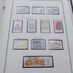 Collection timbres de France 1991-1999 neufs complet en album FO Yvert.