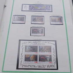 Collection timbres de France 1991-1999 neufs complet en album FO Yvert.
