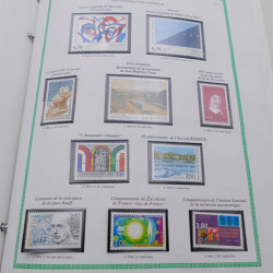 Collection timbres de France 1991-1999 neufs complet en album FO Yvert.