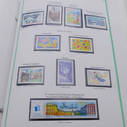 Collection timbres de France 1991-1999 neufs complet en album FO Yvert.