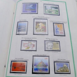 Collection timbres de France 1991-1999 neufs complet en album FO Yvert.