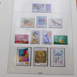 Collection timbres de France 2000-2002 neufs complet en album Lindner.