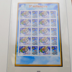 Collection timbres de France 2000-2002 neufs complet en album Lindner.